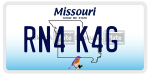 RN4K4G  license plate in MO