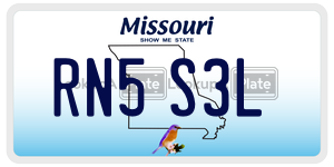 RN5S3L  license plate in MO