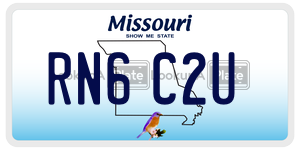 RN6C2U  license plate in MO