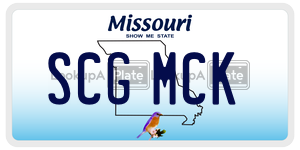 SCGMCK  license plate in MO