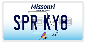 SPRKY8  license plate in MO