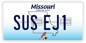 SUSEJ1  license plate in MO