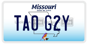 TA0G2Y license plate in Missouri