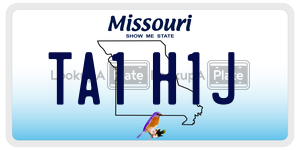 TA1H1J license plate in Missouri