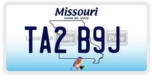 TA2B9J  license plate in MO