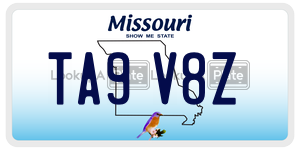 TA9V8Z  license plate in MO