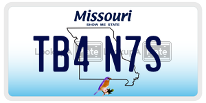 TB4N7S  license plate in MO