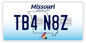 TB4N8Z  license plate in MO