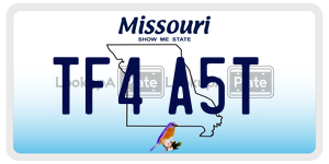 TF4A5T  license plate in MO