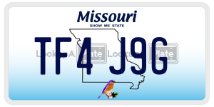 TF4J9G license plate in Missouri