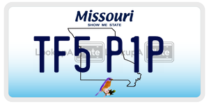 TF5P1P  license plate in MO