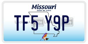 TF5Y9P license plate in Missouri