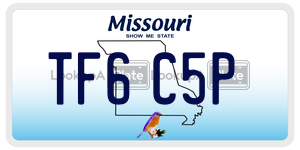 TF6C5P license plate in Missouri