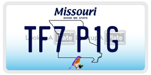TF7P1G  license plate in MO