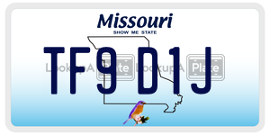 TF9D1J license plate in Missouri