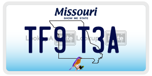 TF9T3A  license plate in MO
