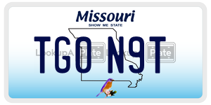 TG0N9T license plate in Missouri