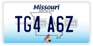 TG4A6Z  license plate in MO