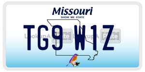 TG9W1Z license plate in Missouri