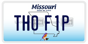 TH0F1P  license plate in MO