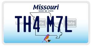 TH4M7L  license plate in MO