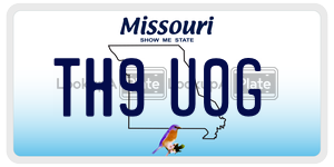 TH9U0G  license plate in MO