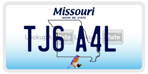 TJ6A4L  license plate in MO