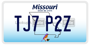 TJ7P2Z  license plate in MO