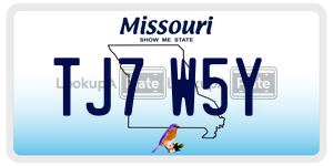 TJ7W5Y  license plate in MO