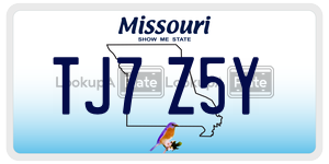 TJ7Z5Y  license plate in MO