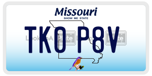 TK0P8V  license plate in MO