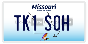 TK1S0H  license plate in MO