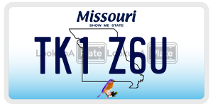 TK1Z6U  license plate in MO