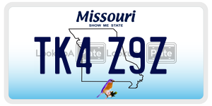 TK4Z9Z  license plate in MO
