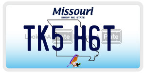 TK5H6T  license plate in MO