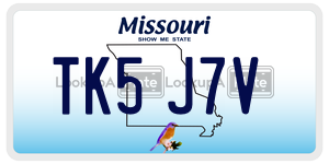 TK5J7V  license plate in MO