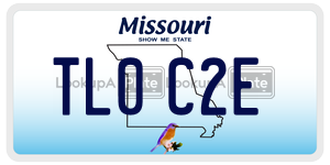 TL0C2E  license plate in MO