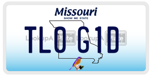 TL0G1D  license plate in MO