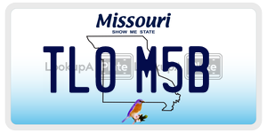 TL0M5B  license plate in MO
