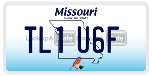 TL1U6F  license plate in MO