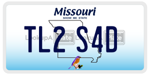 TL2S4D  license plate in MO