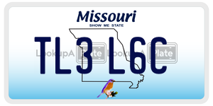 TL3L6C  license plate in MO