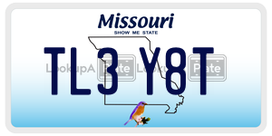 TL3Y8T  license plate in MO