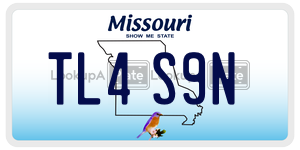 TL4S9N  license plate in MO