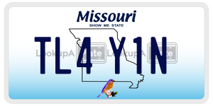 TL4Y1N  license plate in MO