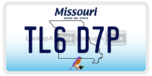 TL6D7P license plate in Missouri