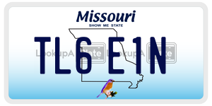 TL6E1N  license plate in MO