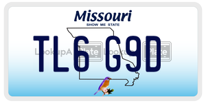 TL6G9D  license plate in MO