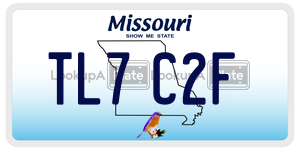 TL7C2F  license plate in MO