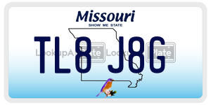 TL8J8G  license plate in MO